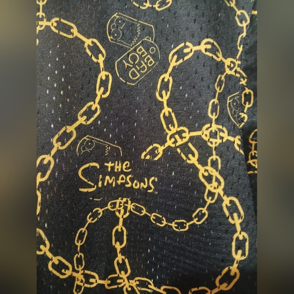 The Simpsons Baseball Jersey Graphic Bart Simpson Men's Size: M  (NEW) - Picture 5 of 8